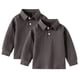 thumbnail image 1 of REDARER Boys Uniform Long Sleeve Polo, 2-Pack - for Little Boys & Big Boys,Size 3-4 Years, 1 of 3
