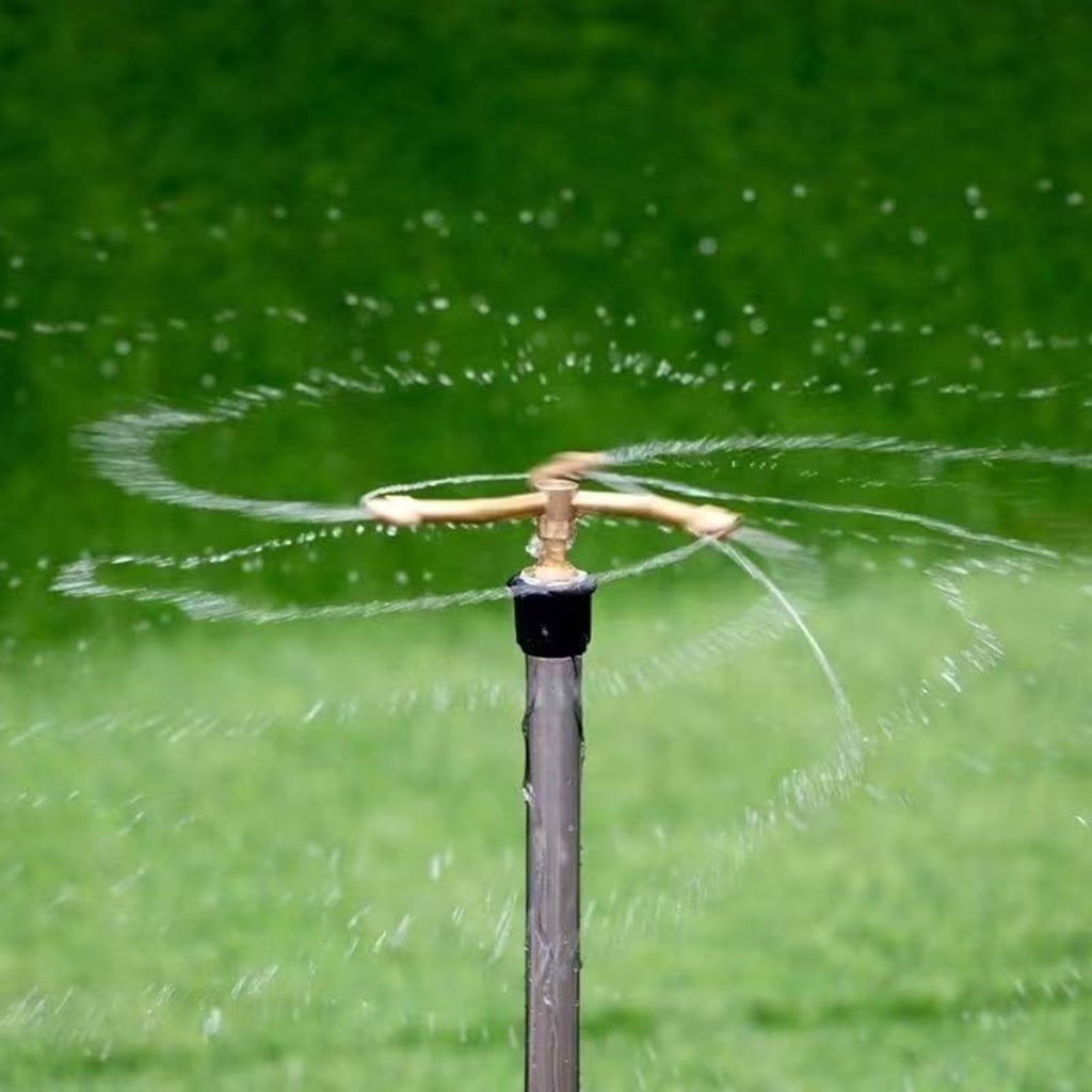 Geemin Automatic Rotating Sprinklers 3 Arm Whirling For Lawn And Yard Irrigation