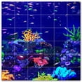 thumbnail image 1 of Picture-Tiles.com: Coral Ceramic Tile Wall Mural WAL500398-66M. 36"W x 36"H using (36) 6" x 6" Ceramic Tiles-Satin Finish, 1 of 3