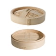 thumbnail image 1 of Vaporera De Bambú, Vaporera Redonda Hecha A Mano Para Sum Y Bollos Para Verduras Sum Baozi, 18 Cm 18cm, 1 of 9