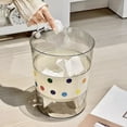 thumbnail image 7 of Small Trash Can Clear Foldable Plastic Wastebasket Paper Basket Garbage Container Bin Round for Bathroom Bedroom Kitchen Offices Cafe Camping Laundry Room Desk Side Trash Can, 7 of 7