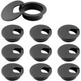 thumbnail image 1 of HAHADAXA 2" Black Desk Grommet, Plastic Wire Organizers, Computer Cable Hole Cover Plug Cap Insert(10 Pack), 1 of 7
