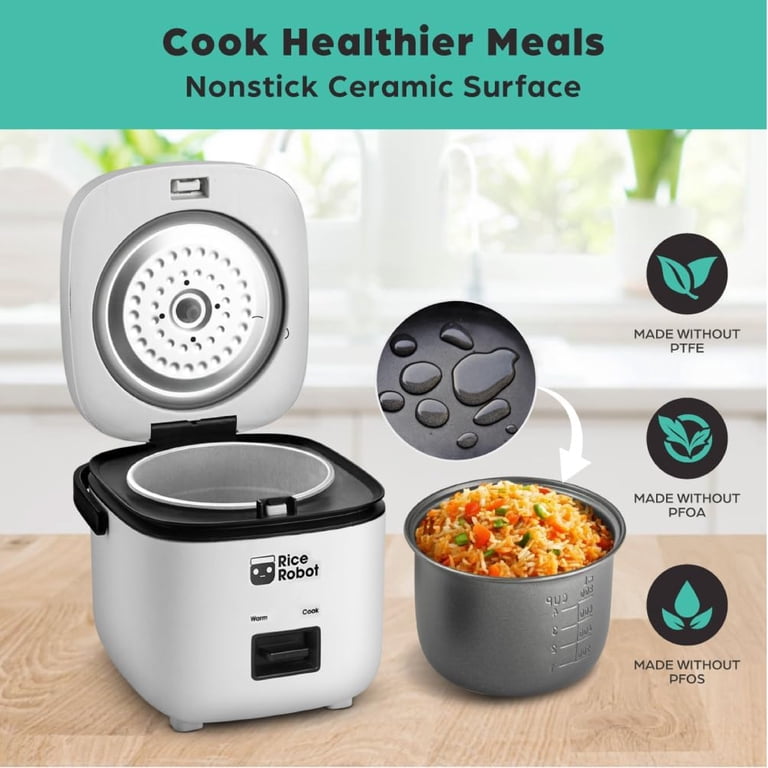 Rice Robot XL 4 Cup Rice Cooker, Ceramic Nonstick photo 5