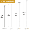 thumbnail image 4 of Renwick 45mm 2-Mode Dance Pole With 6.9-9' Height Adjustment, Argent, 4 of 10