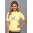 thumbnail image 3 of Body Glove Women's Basic Fitted Short Sleeve Rash Guard Tops, Butter, Small, 3 of 6