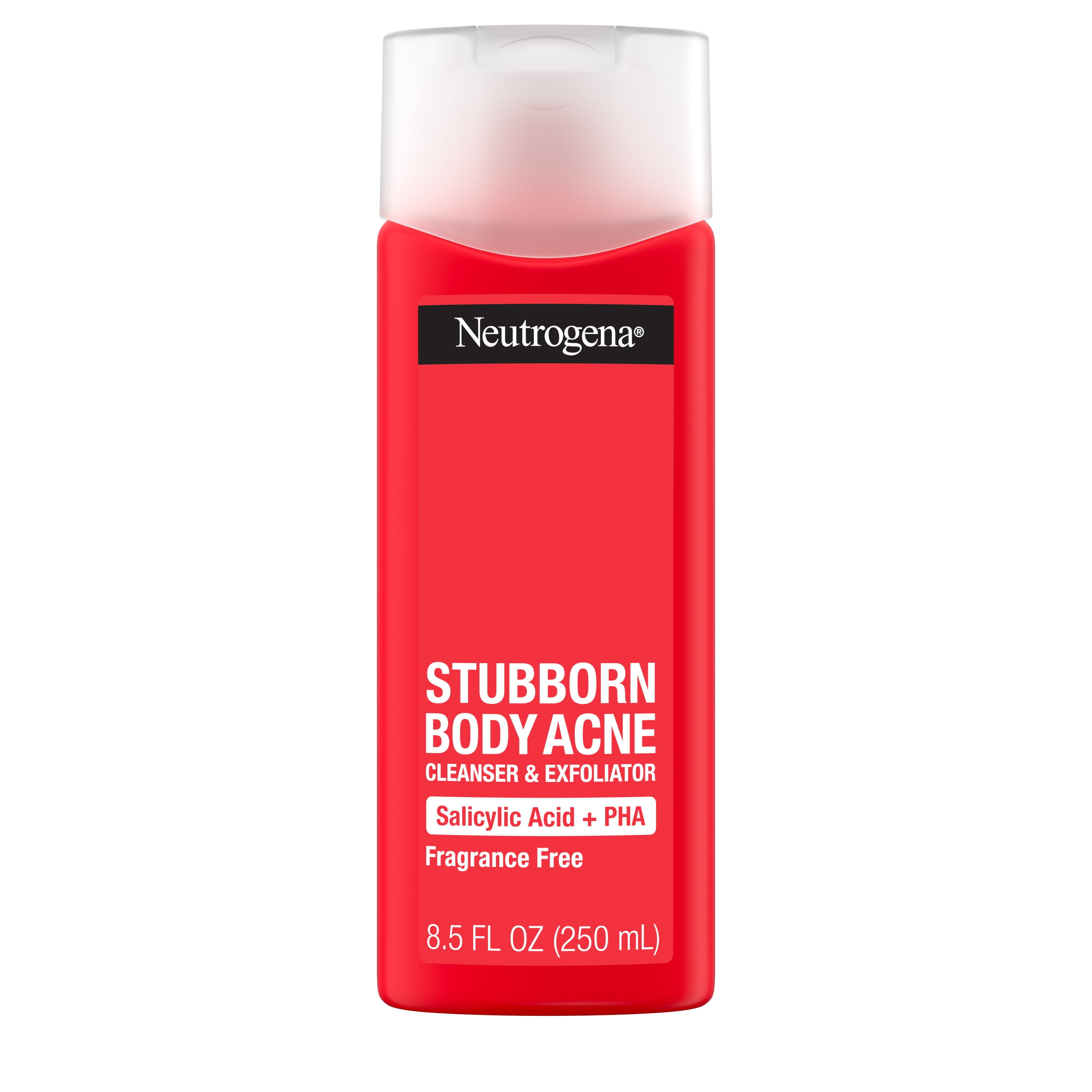 Neutrogena Daily Stubborn Body Acne Treatment, Cleanser & Exfoliator Body Wash, 8.5 oz