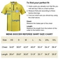 thumbnail image 2 of TOPTIE Men\'s Soccer Referee Jersey Officials Pro Short Sleeve Referee Shirts-Yellow-M, 2 of 5