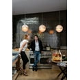 thumbnail image 3 of 3 Light Medium Orb Pendant In Traditional-Industrial Style 15 Inches Wide By 18 Inches High-Brushed Nickel Finish Hinkley Lighting 4744Bn, 3 of 7