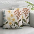thumbnail image 2 of Sunflower Chrysanthemum Embroidered Decorative Cushion, Square Sofa Bedroom Throws Pillows, 2 of 5