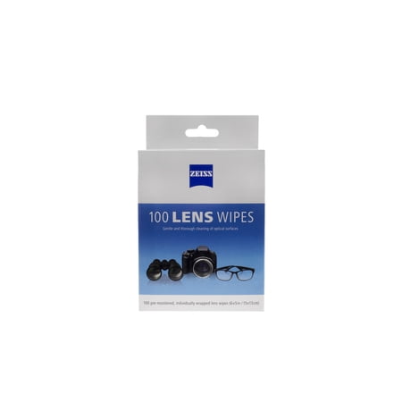 (Case of 18 packs) ZEISS Gentle and Thorough Cleaning Eyeglass Lens Cleaner Wipes, 100 Count