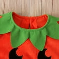 thumbnail image 5 of Jkerther 3PCS Toddler Baby Girls Halloween Romper Long Sleeve Crotch Button Halloween Pumpkin Bodysuit, 5 of 7