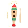 thumbnail image 2 of 1Pc Wood Fish Shaped Guiro Fish Style Guiro Early Education Music Instrument, 2 of 7