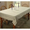 thumbnail image 3 of Hem Stitch Border Vintage Design Tablecloth White 54" by 72" Oblong / Rectangle, 3 of 4