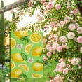 thumbnail image 2 of Smilayrd Summer Lemon Garden Flag 12.5x18 Small Vertical Double Sided Decorative Spring Floral Leaves Green Yellow Lemon Flag For Outside Yard Lawn Outdoor Decoration, 2 of 6