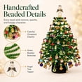 thumbnail image 3 of DIY Beaded Christmas Tree Kit with Lights, Beginner Friendly Mini Bead Xmas Tree Craft Set Create Your Own Sparkling Holiday Decoration,#Chris, 3 of 9