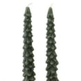 thumbnail image 2 of Christmas Tree Taper Candle Wax Flame Set Of Two Mb0082 Green, 2 of 3