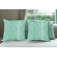thumbnail image 6 of Ambesonne Shabby Flora Throw Pillow Cover 4 Pack, Retro Lace Pattern, 20", Teal Turquoise, 6 of 7
