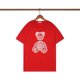 thumbnail image 1 of Camiseta informal de manga corta para hombre y mujer, camisa con cuello redondo, letras difusas en la espalda, naranja, hombros sueltos, talla grande, palm angels11, 1 of 5