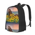 thumbnail image 2 of Vsdgher Horse Sunflowers Print Backpack for Women Men School Bookbag with Laptop Compartment for College Work Travel, Simple Fashion Casual Daypack, Fit 15" Laptop, 2 of 8