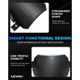 thumbnail image 4 of Placa frontal para ebike IUVWISN con patrón de fibra de carbono, 4 of 7