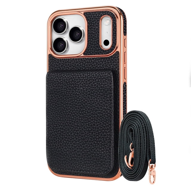 Case For Iphone 17/17 Pro/17 Pro Max/17 Air, Wallet Flip Folio Slim Anti-Scratch Anti-Shock Shell Camera Protection Cover