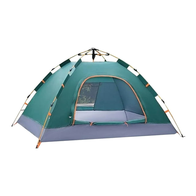 2-3 Person Beach Tent Sun Shelter Automatic Setup Sun Shade with Fiberglass Rods, Carry Bag & Stakes for Camping
