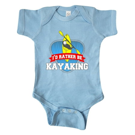 

Inktastic I d Rather Be Kayaking Gift Baby Boy or Baby Girl Bodysuit