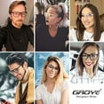 thumbnail image 6 of Gaoye 3-Pack Reading Glasses Blue Light Blocking Computer Readers Anti UV Ray Fashion Square Nerd Eyeglasses Frames Women Men -, 6 of 6