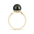 thumbnail image 2 of Angara Tahitian Cultured Pearl Bypass Ring in 14K Yellow Gold for Women | June Birthstone Jewelry for Her, 2 of 8