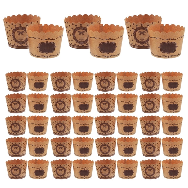 WEUVEB 100Ud Cápsulas De Marrón Para Repostería En Fiestas Y Eventos