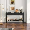 thumbnail image 2 of Costway 60'' Console Table Retro Entryway Sofa Table with 4 Drawers & Open Shelf Hallway, 2 of 11