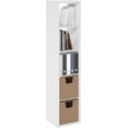 thumbnail image 3 of Cubicle Book Shelf  Vertical Thick Frame Bookshelf  Horizontally & Vertically Reversible Bookcase with Open Back  x x for Living Room  Bedroom  Home Office, 3 of 6