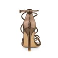 thumbnail image 2 of BLISSFUL STEP Women's Open Toe Strappy Straps Prom Stiletto Heels Sandals Brown 8.5, 2 of 7