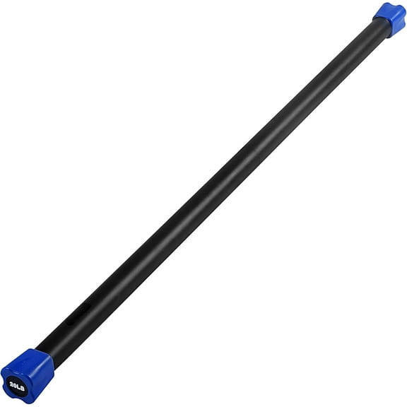 JFIT Weighted Workout Bar with Rubber Padding, 48”, 20 LB