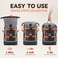 thumbnail image 3 of Mochila HEETA Dry Bags, 40 L, impermeable, para senderismo y exteriores, 3 of 8