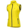 thumbnail image 3 of Little Donkey Andy Women's Lightweight Waterproof Cycling Jacket with Removable Sleeves for Biking Running Golf Yellow XS, 3 of 6