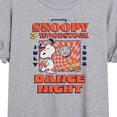 thumbnail image 3 of Peanuts - Snoopy And Woodstock Dance Night - Women's Oversized T-Shirt, 3 of 6