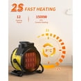thumbnail image 2 of Calentador eléctrico Buyplus Outdoor con protección contra sobrecalentamiento, 2 of 4