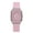 Pink, variant on Women’s Heart Dial Quartz Watch, Rounded Square Case With Soft Silicone Strap, Casual Minimalist Wristwatch For Everyday Wear And Sweet Style Gifting