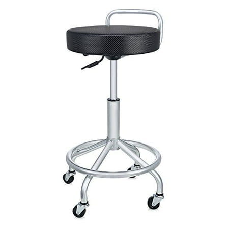 Seville Classics Tabouret de Travail Pneumatique Robuste de Qualité Commerciale à Hauteur Réglable avec Siège Coussiné UltraHD, 14 Pouces, Noir