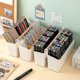 thumbnail image 3 of Large Plastic Portable Caddy With Handle, Storage Organizer Bin With Adjustable Dividers, 3 of 5