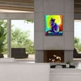 thumbnail image 4 of Epic Graffiti 'Pop Art Black Cat' by Furbaby Affiliates, Canvas Wall Art, 26"x30", 4 of 8