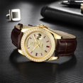 thumbnail image 5 of 【START】Gypsophila Watch Swiss Fully Automatic Mechanical Movement Diamond Dial Leather Watch Waterproof Date Week Function, 5 of 13