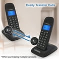 thumbnail image 4 of Teléfono inalámbrico HelloBaby DECT 6.0 con 2 auriculares con un alcance de 1000 pies, 4 of 9