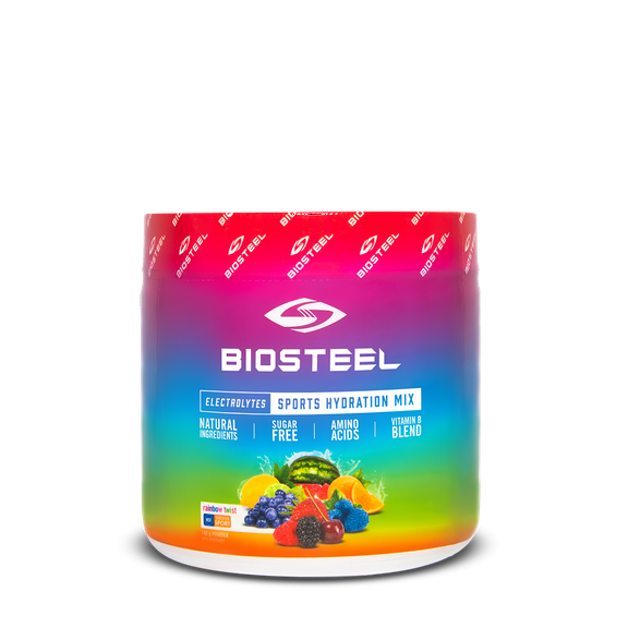 BioSteel Hydration Mix - Zero Sugar, Essential Electrolyte Sports Drink Powder - Rainbow Twist - 20 Servings