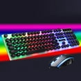 thumbnail image 1 of EGNMCR Wired Keyboard And Mouse Combo, Cute Keyboard Retro Round Keycap, Ultra Thin Quiet 2.4GHz Retro Key Board For Laptop Bluetooth headset, 1 of 9