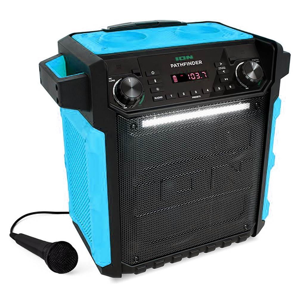 ION Audio Pathfinder Portable Bluetooth Speaker with Radio & Microphone
