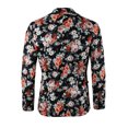thumbnail image 2 of Lars Amadeus Men's Casual One Button Notched Lapel Floral Print Blazer, 2 of 7