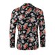 thumbnail image 2 of Chaqueta De Traje De Hombre Slim Fit Unique Bargains Chaqueta Negro Coral Rosa 46, 2 of 7