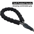 thumbnail image 4 of Deago 5 FT Strong Dog Leash Rope with Comfortable Padded Handle Reflective Threads Braided Leash for Medium Large Dogs (Black), 4 of 6